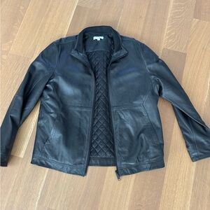 Calibrate Black Leather Jacket